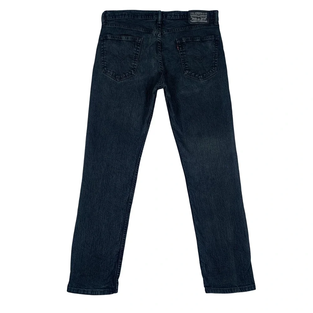 Levi's 511 Slim Fit Jeans Mens 34x30 Black Stretch Denim